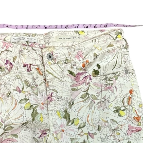 PILCRO AND THE LETTERPRESS - SIZE 29 - FLORAL PRINT - MID / HIGH RISE SKINNY B18 - Picture 7 of 14